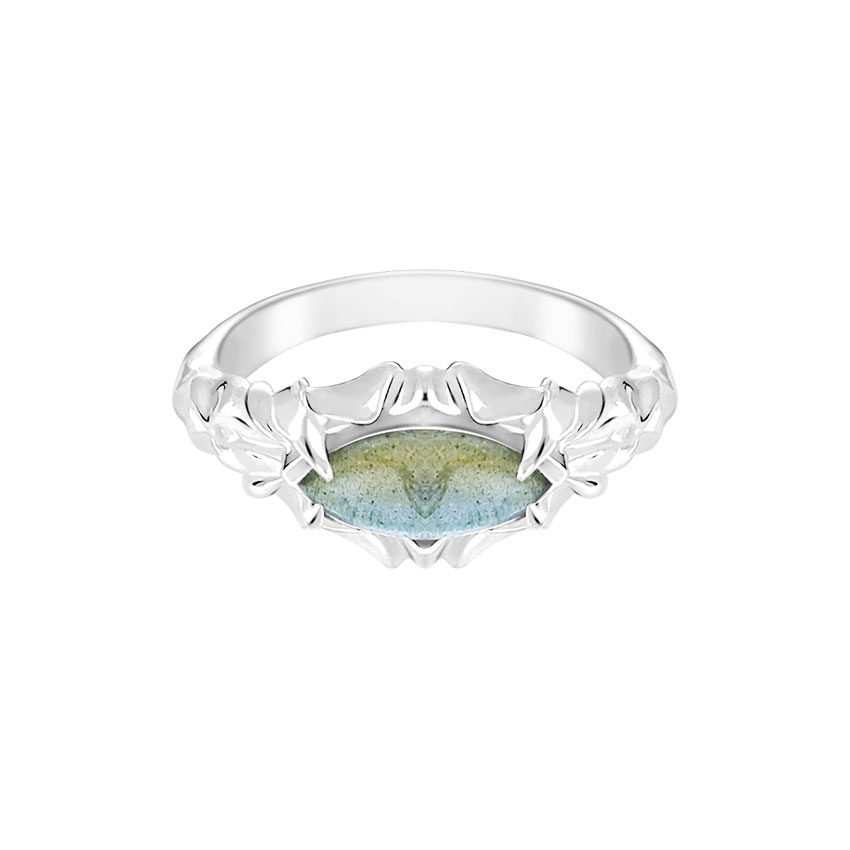 Dizz 2 Ring Labradorite 680k yin silver jewelry