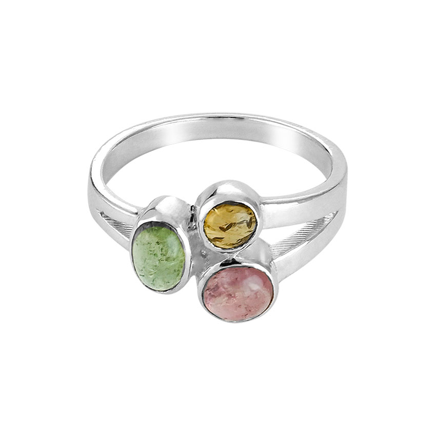 Nust Ring Tourmaline 690k yin silver jewelry