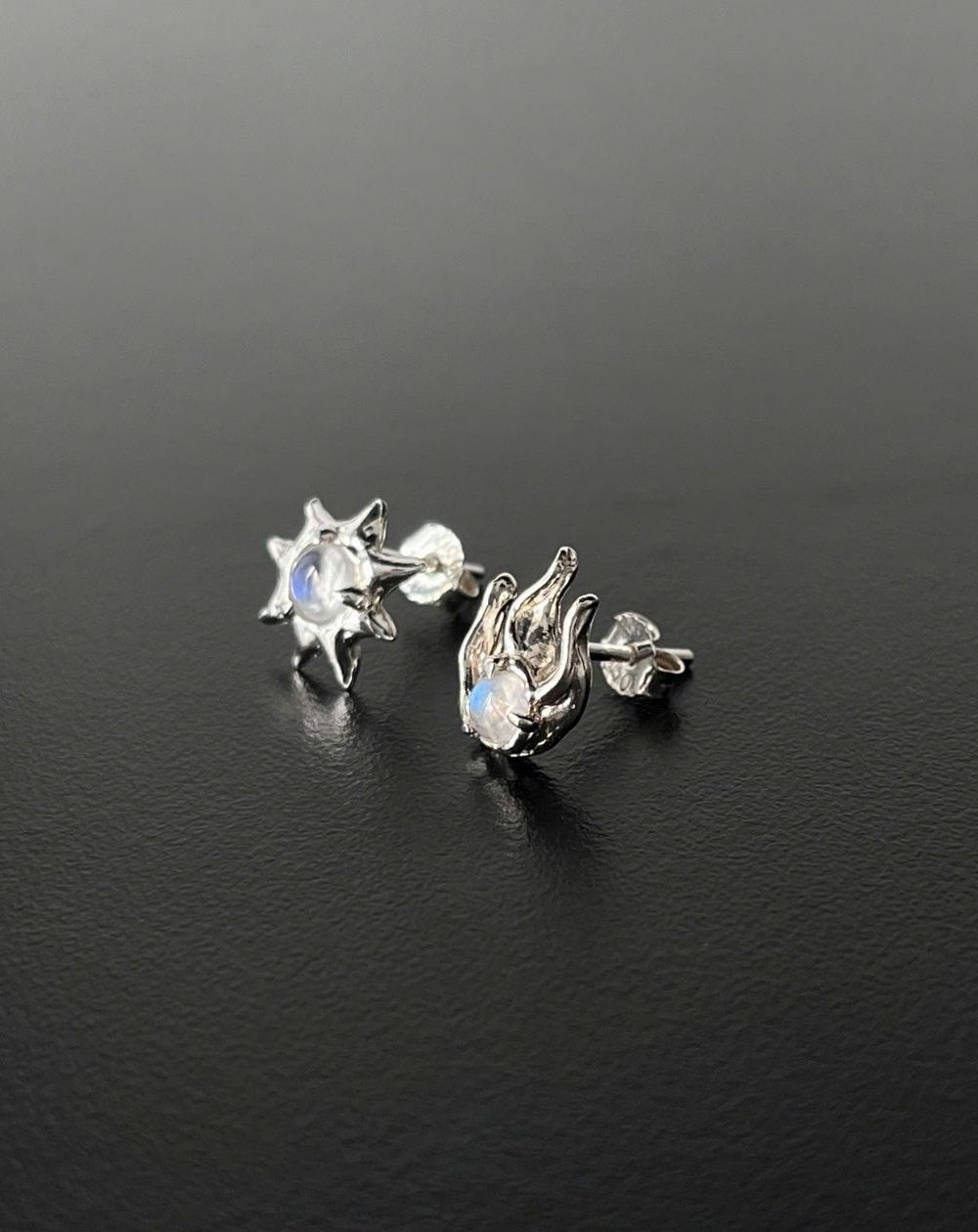 FIRE MOON EARING - Yin Silver Jewelry